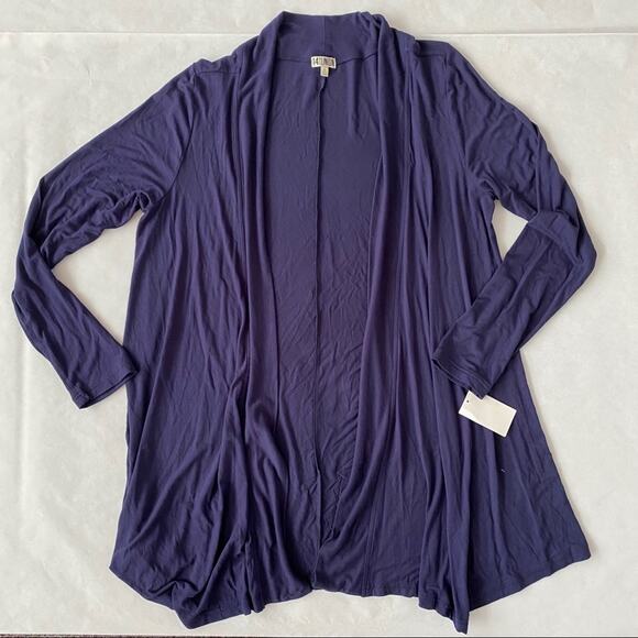 14th & Union | Drape Front Cardigan NWT L - Picture 1 of 4